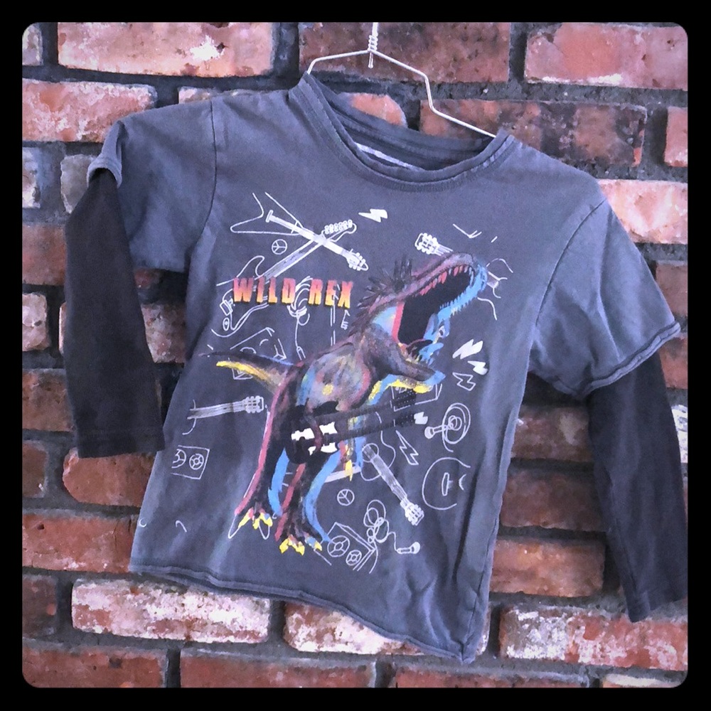 DINOSAUR LOVER?  Boy’s Wild Rex Layered T